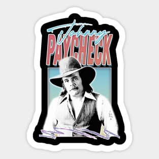 Johnny Paycheck / Retro Country Artist Fan Design Sticker